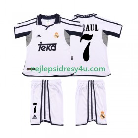 Fotbalový Dres Real Madrid RAUL 7 2001 Retro Dětské Domácí 2002